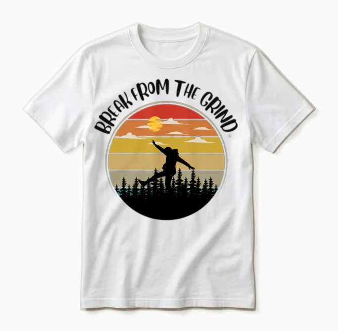 Hiking - & Outdoors Unisex T-Shirt in White