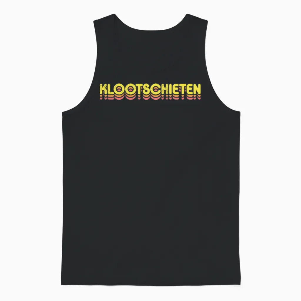 Retro Klootschieten Unisex Tank Top in Black