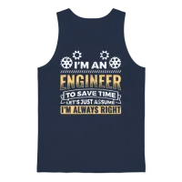 Funny Engineering Engineer — Engineers Unisex Tank Top - Navy – 1