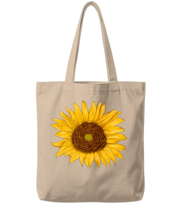 Sunflower Tote Bags - Natural