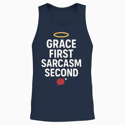 Funny Pastor Youth Ministry Church Leader Humor Unisex Tank Top - Navy