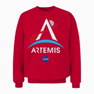 Nasa Artemis Mission Logo Unisex Sweatshirt - Red