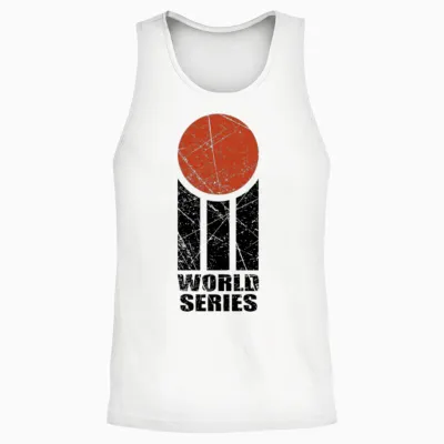 World Series Cricket Logo Retro Unisex Tank Top - White