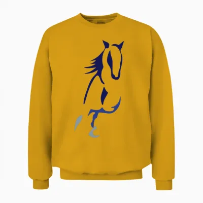 Free Run Horse Unisex Sweatshirt - Gold