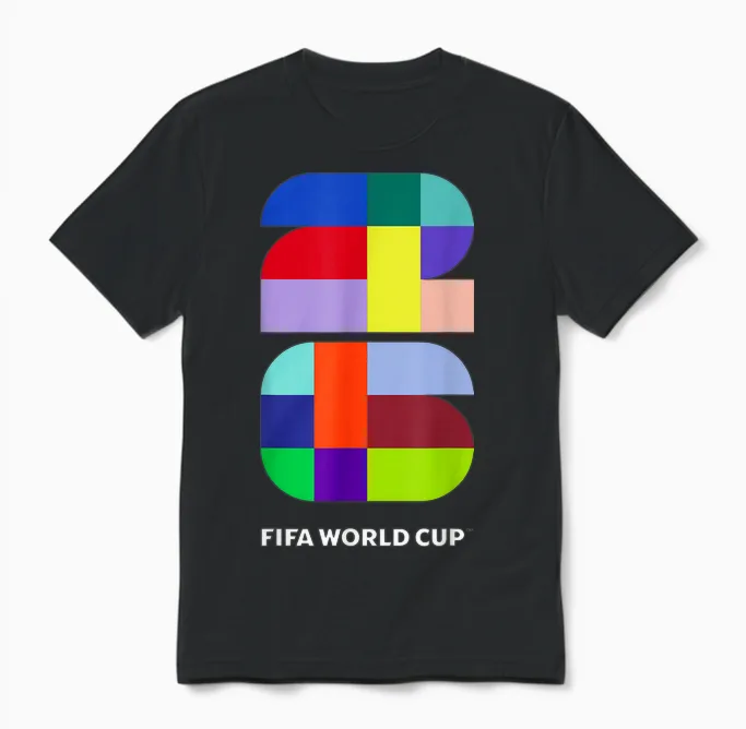 Fifa World Cup26 Event Colors Unisex T-Shirt in Black