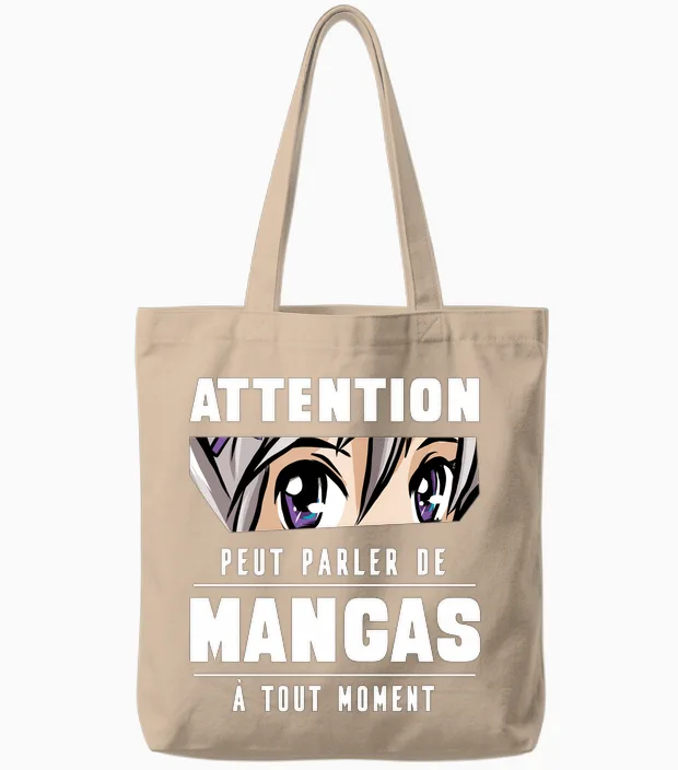 Manga Anime Birthday Gift Man Teen Boy Girl Tote Bags in Natural