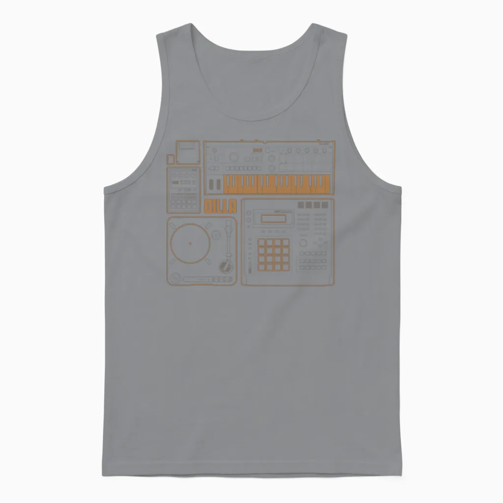 J Dilla Essentials Unisex Tank Top in Sport Grey