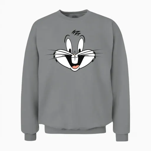 Looney Tunes Bugs Bunny Costume Unisex Sweatshirt in Sport Grey