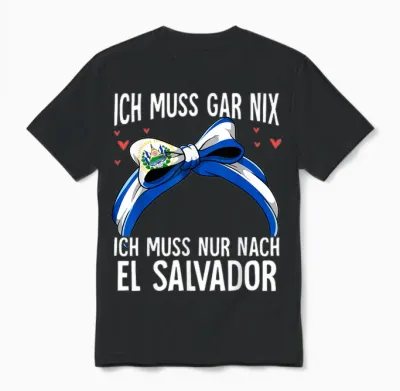 El Salvador Unisex T-Shirt - Black