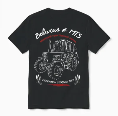 Belarus Mts//legenden Sterben Nie. Ostalgie/landmaschinen Unisex T-Shirt - Black