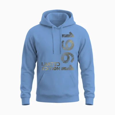 Limited Edition Jahrgang 1961 Mann Frau 65. Geburtstag Unisex Hoodie - Carolina Blue