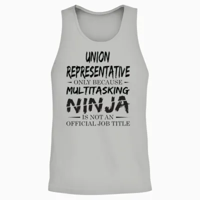 Ninja Union Representative Unisex Tank Top - Ash