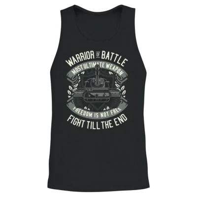Freedom Is Not Free - Fight Till the End Unisex Tank Top - Black