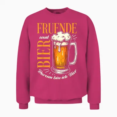 Freunde Bier Vatertag Lustig Saufen Kneipe Spaß Papa Männer Unisex Sweatshirt - Heliconia