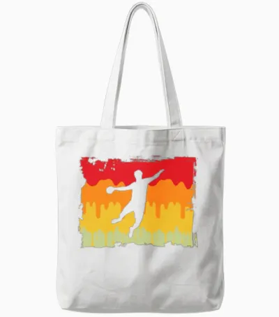 Handball Retro Tote Bags - White