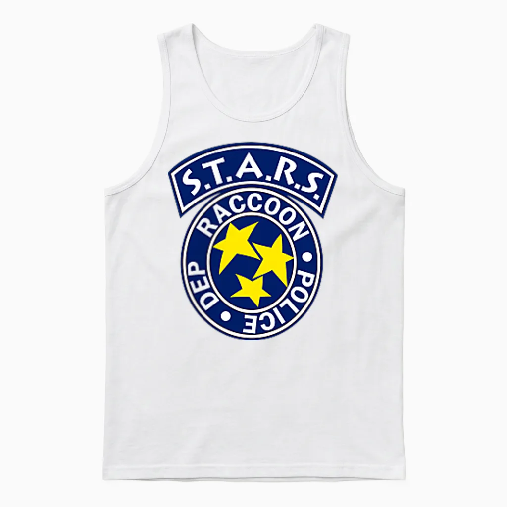 Resident Evil S.t.a.r.s. Unisex Tank Top in White