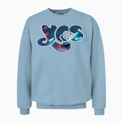 Ja - Drama Logo Unisex Sweatshirt - Light Blue