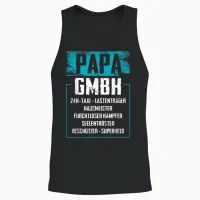 Lustige Papa Vatertagsgeschenke Vatertag Geschenke - Papa Gmbh - Herren - Vatertag-T-Shirt - Schwarz - S Unisex Tank Top in Black - 2