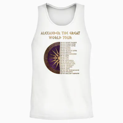 Alexander Der Große: Weltreise Durch Die Griechische Unisex Tank Top - White