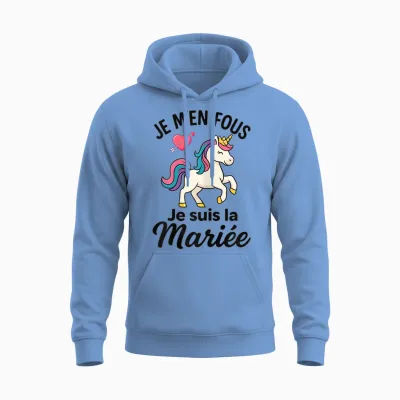 Future Bride Idea Evjf Costume Girl Unicorn Unisex Hoodie - Carolina Blue