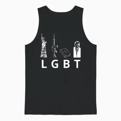 The Bible of Liberty Guns Trump Unisex Tank Top - Black