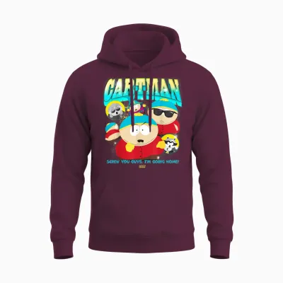 South Park Eric Cartman Screw You Guys I'm Going Home! Unisex Hoodie - Maroon