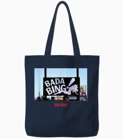 The Sopranos Bada Bing Club Papl2594 Tote Bags - Navy