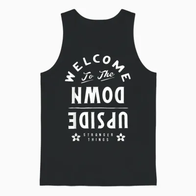 Stranger Things Welcome to the Upside Down Unisex Tank Top - Black