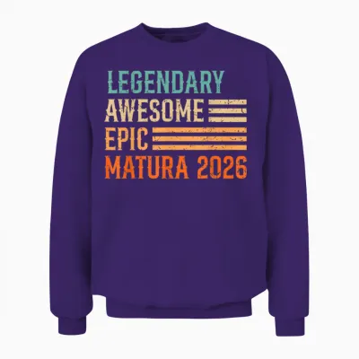 Matura Legendary Awesome Epic Matura 2026 Maturant Unisex Sweatshirt - Purple