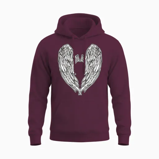 Wings Unisex Hoodie - Maroon