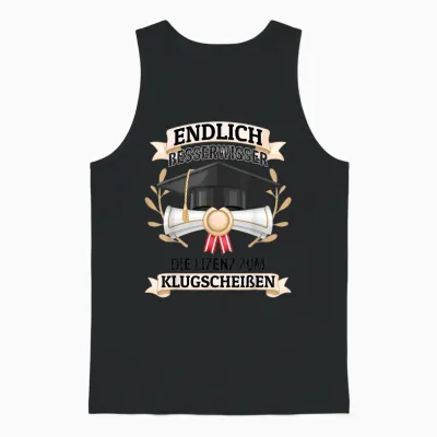 Bachelor Graduation Gift Saying Exam Passed Uni Gra Unisex Tank Top - Black