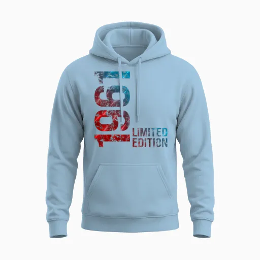 65th Birthday Man Woman 65 Years 1961 Unisex Hoodie - Light Blue