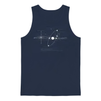 Solar Systems Diagram Astronomy Lover Unisex Tank Top - Navy – 1