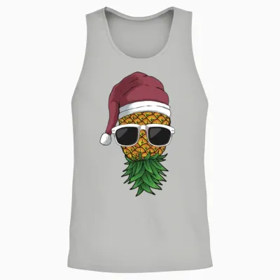 Funny Swinger Party Christmas Cartoon Unisex Tank Top - Ash