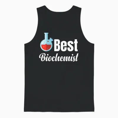 Best Biochemistry Funny Scientist Microbiology Unisex Tank Top - Black