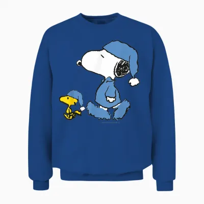 Peanuts - Snoopy Sleep Cap Good Night Unisex Sweatshirt - Royal