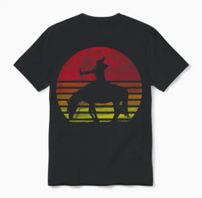 Native American Horse Unisex T-Shirt - Black