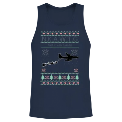 Kc-135 Nkawtg Not Even Santa Unisex Tank Top - Navy