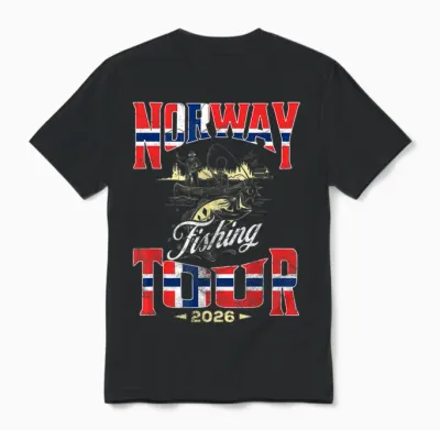 Norway Fishing Tour 2026 Angel Tour in Norwegen Unisex T-Shirt - Black