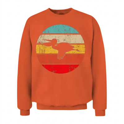 Pelican Retro Unisex Sweatshirt - Orange