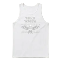 Team White Last Name Surname Pride Unisex Tank Top - White – 1