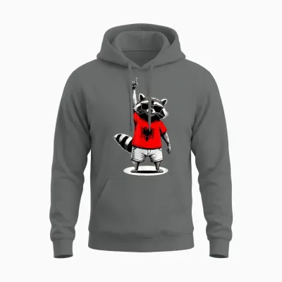 Drapeau Albanais Hommes Femmes Enfants Albanie Unisex Hoodie - Graphite Heather