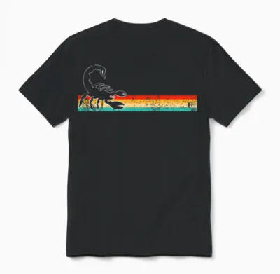 Scorpion Retro Unisex T-Shirt - Black