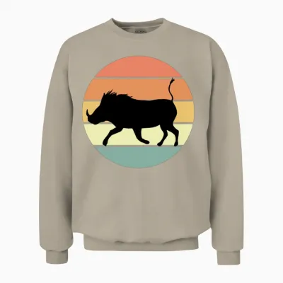 Retro Warthog Unisex Sweatshirt - Sand