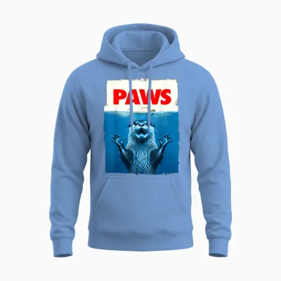 Paws Otter Lustiges Otter-Liebhaber, Geschenke Für Männer, Frauen, Kinder, Teenager Unisex Hoodie - Carolina Blue