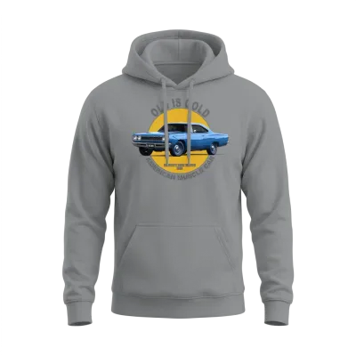 Plymouth Road Runner Hemi American Muscle Car 60s Unisex Hoodie - Sport Grey