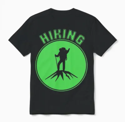 Hiking Unisex T-Shirt - Black
