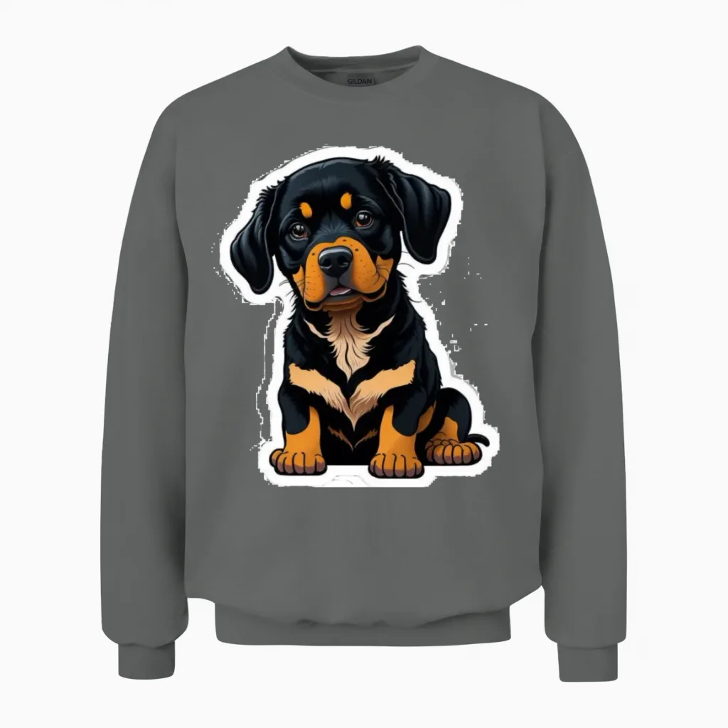 Cut Dog - Lovers Unisex Sweatshirt in Graphite Heather