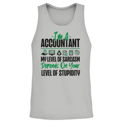 Accountant Bookkeeper Accounting Unisex Tank Top - Ash