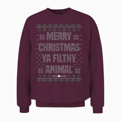 Home Alone Merry Christmas Ya Filthy Animal Ugly Unisex Sweatshirt - Maroon